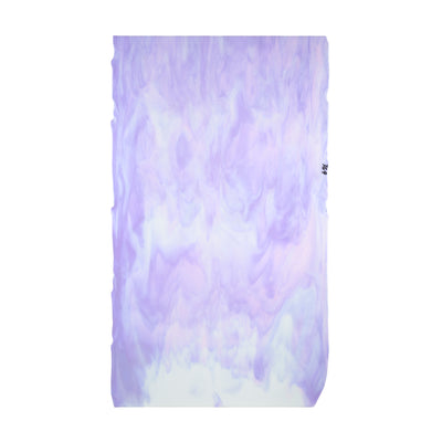 Bullseye Glascadia: White, Petal Pink Opal, Neo-Lavender Shift Bullseye 3mm Sheet 60105B