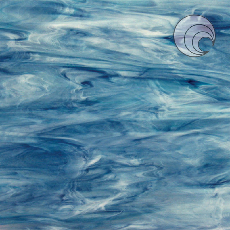 Blue Yonder Pearl Opaque Oceanside Studio Squares 6033
