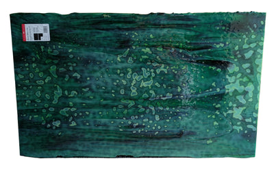 Medium Leaf, Emerald Green Mottle Mix Bullseye Sheet 6247 3MM