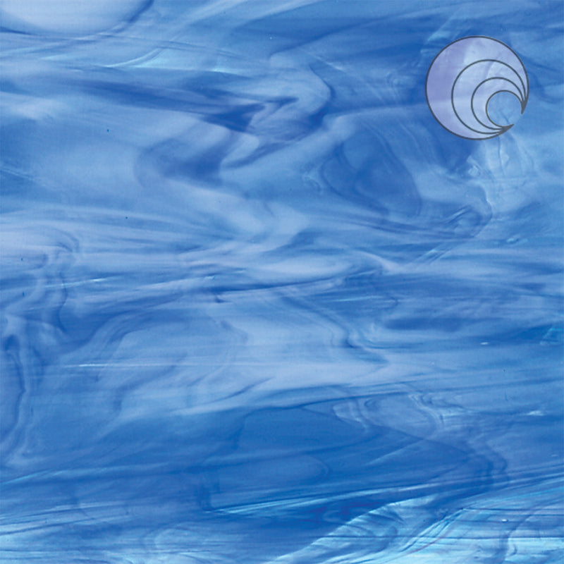 Sky Blue, Dark Blue, White Smooth Fusible Oceanside Sheet 633-7S-F