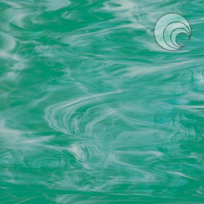 Teal Green/White Smooth Opaque Oceanside Sheet 823-72S-F