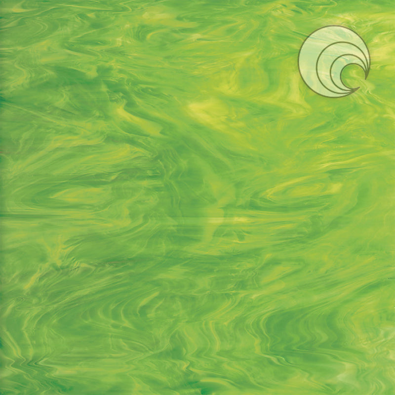 Lime Green, White Smooth Fusible Oceanside Sheet 826-71S-F