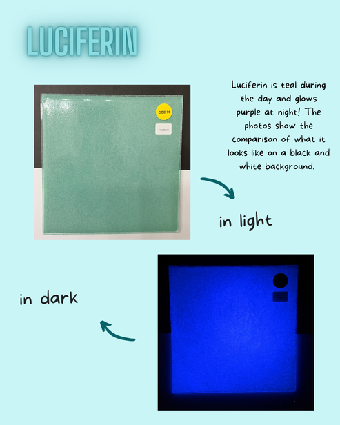 Luciferin Glow Glass Sheet COE096 Studio Square