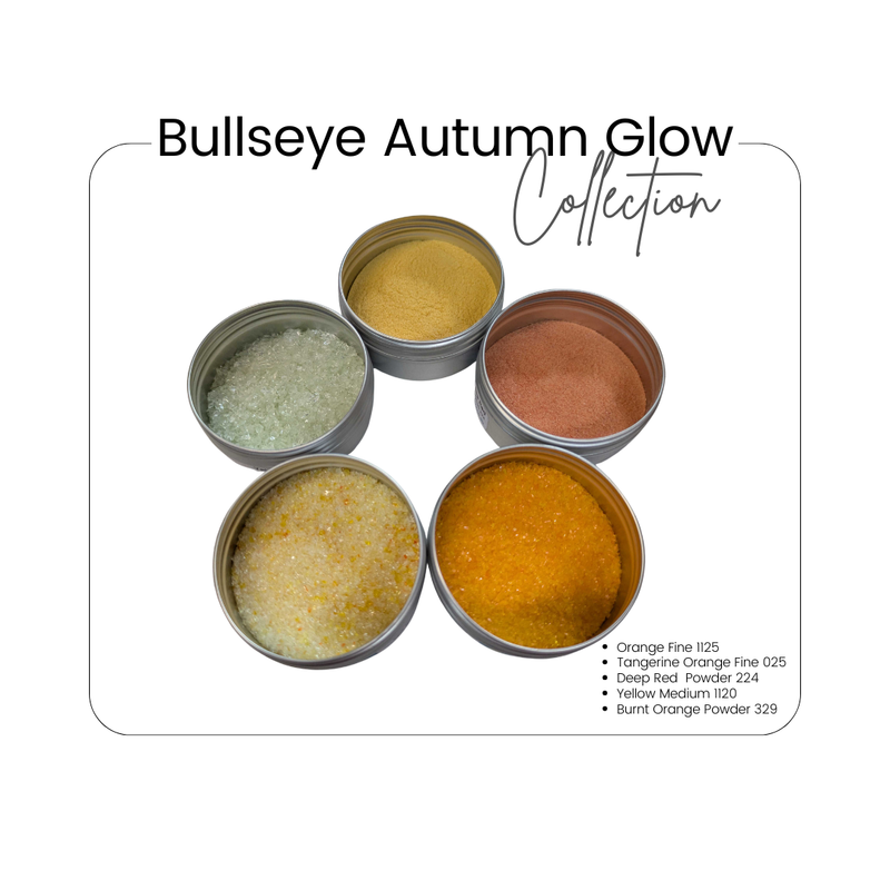 Bullseye Autumn Glow Frit Collection