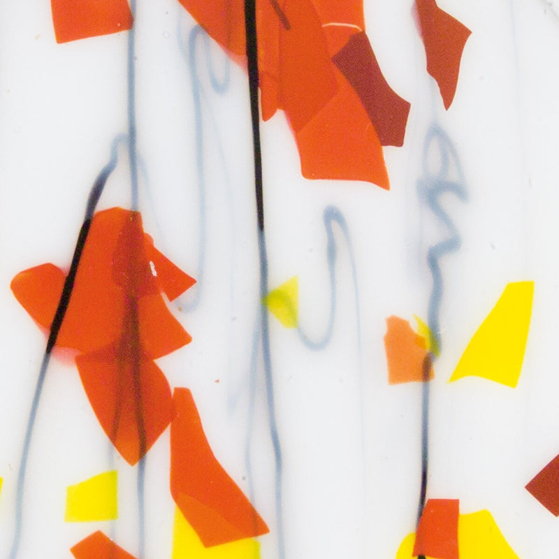 Autumn: Orange, Yellow and Red Collage on White Base 4011 3MM