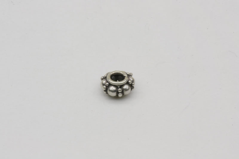 Pebbled Bead Sterling Silver