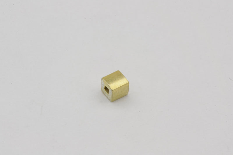 Vermeil Cube Bead 3mm