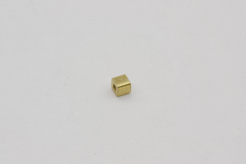 Vermeil Cube Bead 2mm