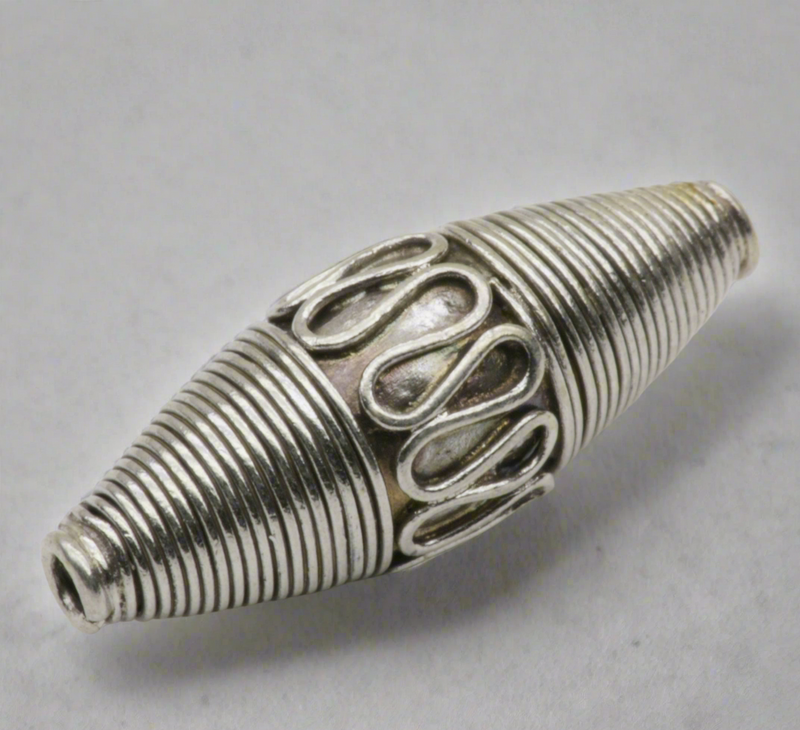 Timeless Vintage Swirl Bead Sterling Silver