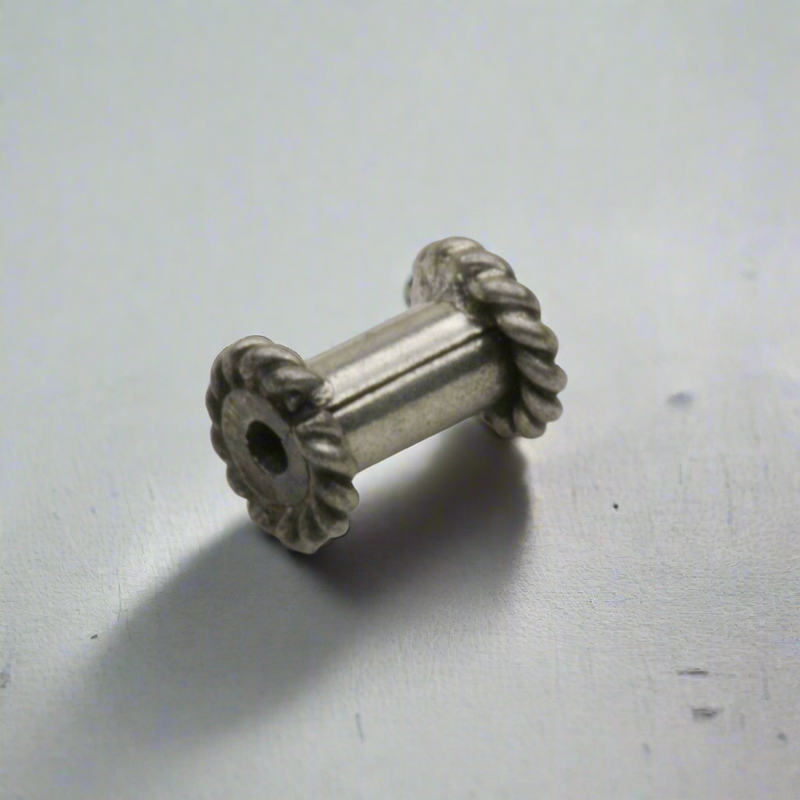 Dumbbell Bead Sterling Silver