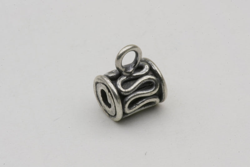 Barrell Swirl Spacer Sterling Silver
