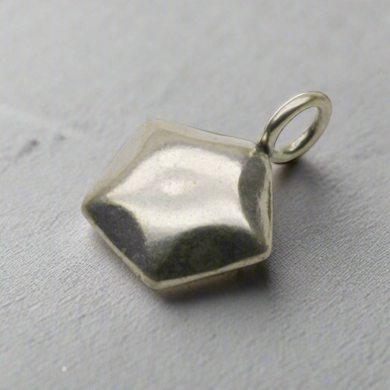 Minimalist Star-Shaped Dangle Charm Sterling Silver