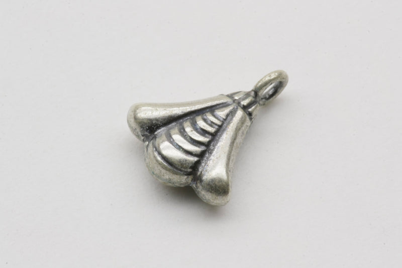 Abstract Design Dangle Charm Sterling Silver