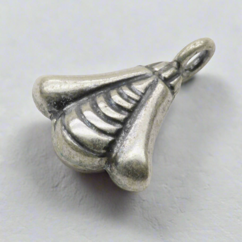 Abstract Design Dangle Charm Sterling Silver