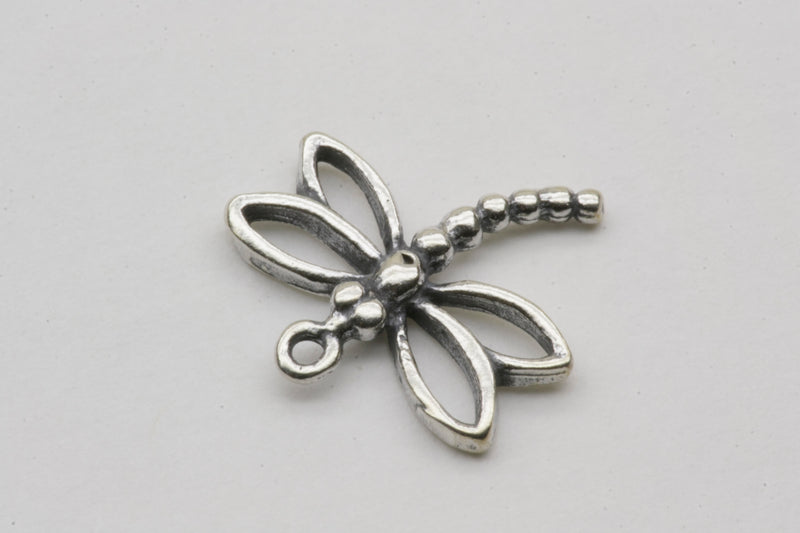 Dragonfly Dangle Charm Sterling Silver