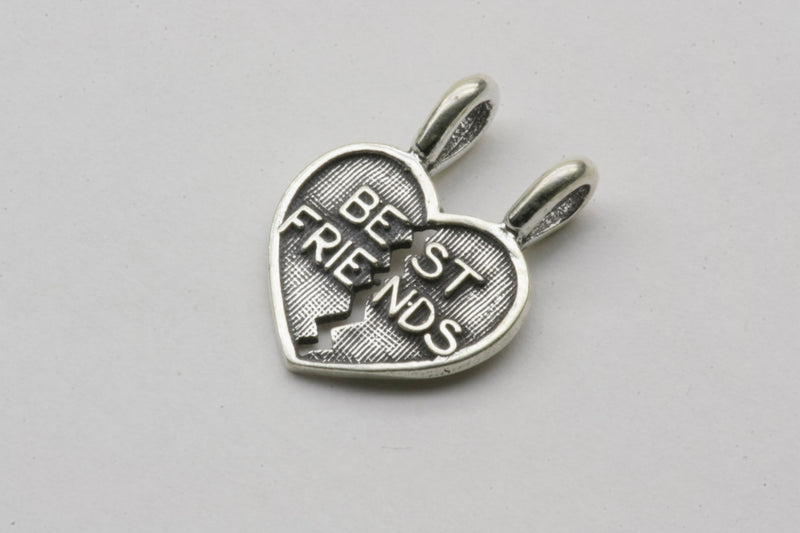 Broken Friendship Dangle Charm Sterling Silver