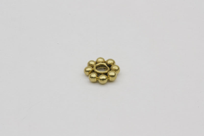 Antique Vermeil Daisy Bead 6mm