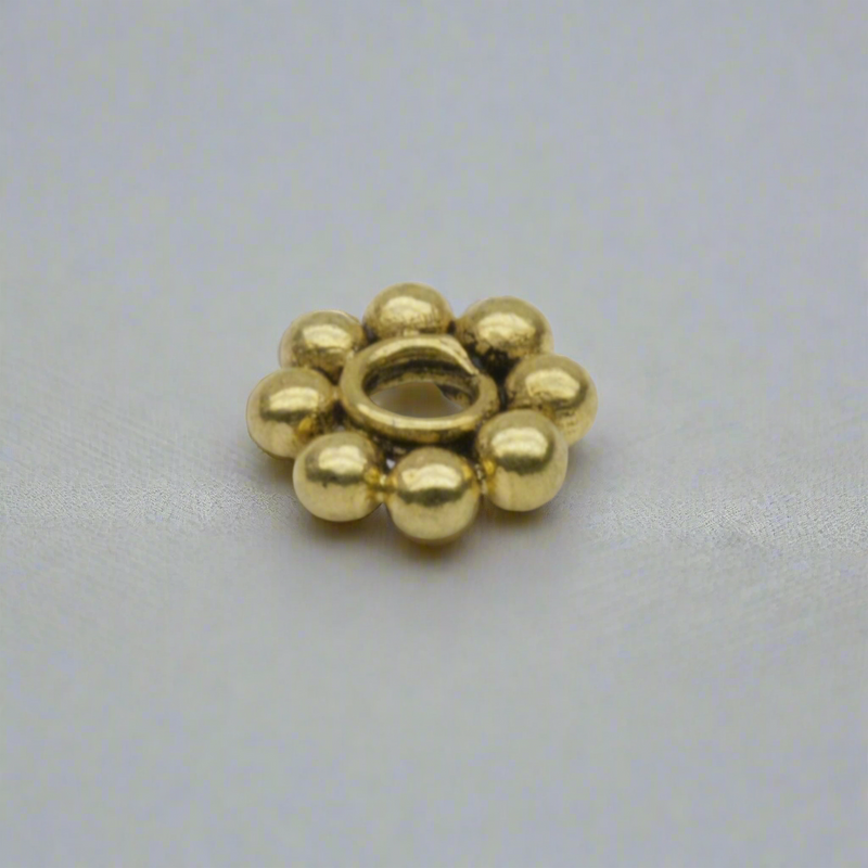 Antique Vermeil Daisy Bead 6mm