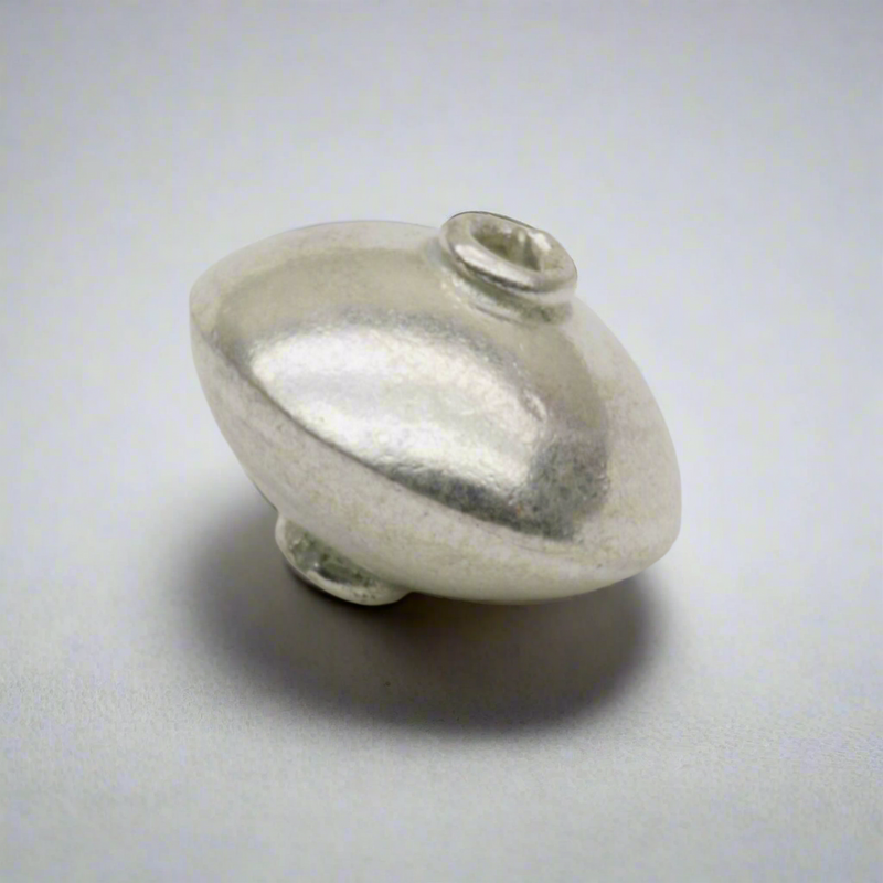 Smooth Oval Bead Sterling Silver