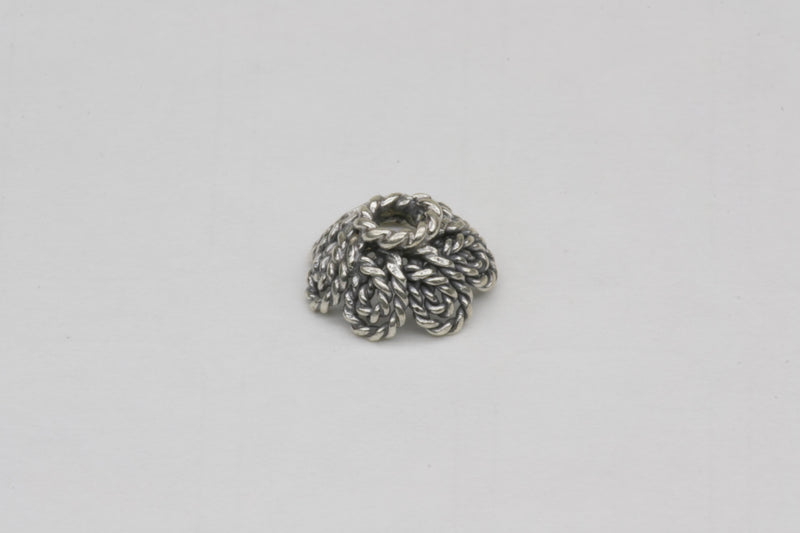 Sterling Silver Twistee Loop Bali Bead Cap