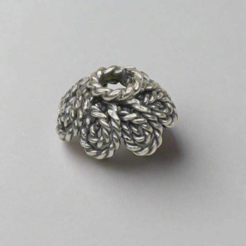 Sterling Silver Twistee Loop Bali Bead Cap