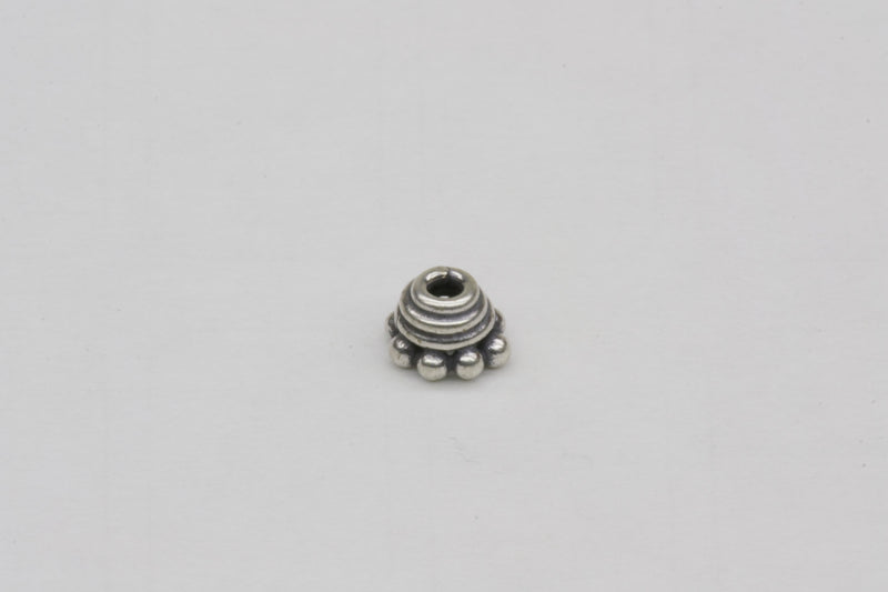 Dome Spacer Bead Cap Sterling Silver