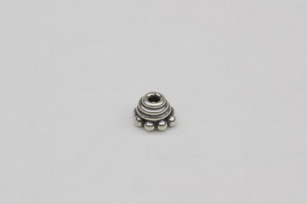 Dome Spacer Bead Cap Sterling Silver