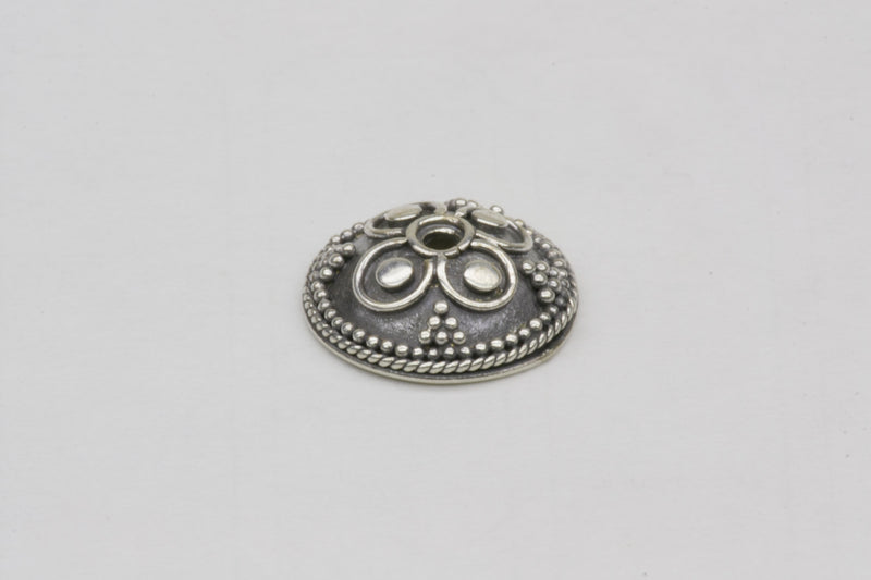 Sterling Silver Ornate Wire Design Bali Bead Cap