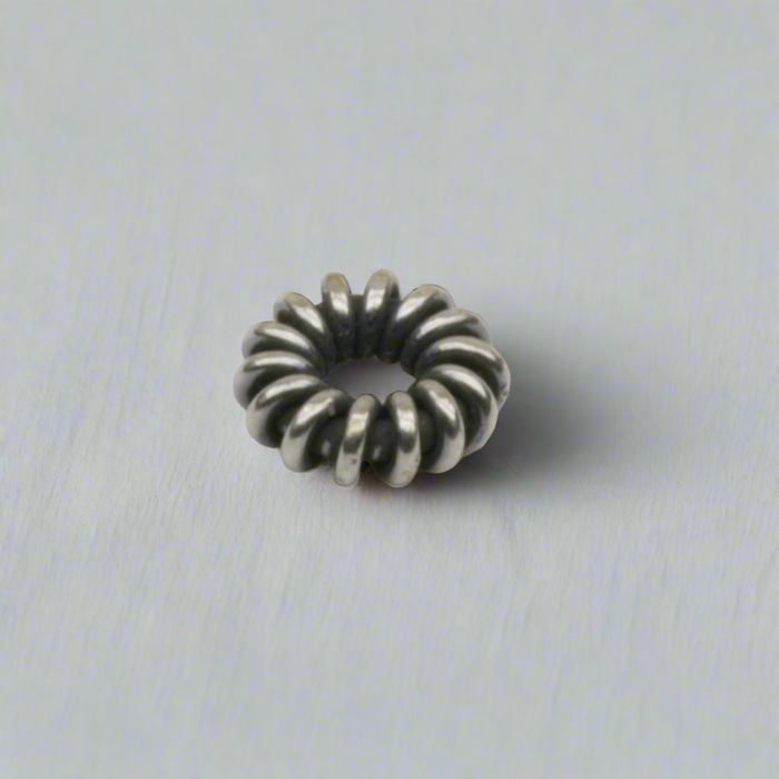 Round Coil Spacer Bead Sterling Silver