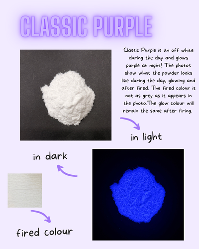 Classic Purple Glow Glass Frit Powder COE090