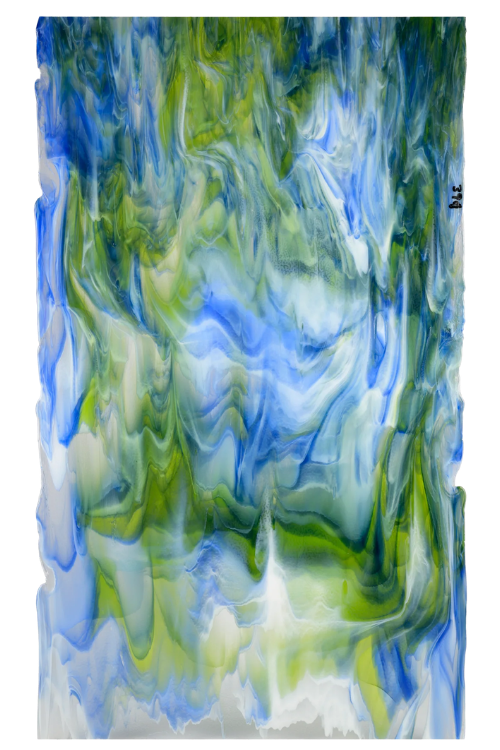 Clear, Royal Blue, Spring Green, White Bullseye Sheet 51217B