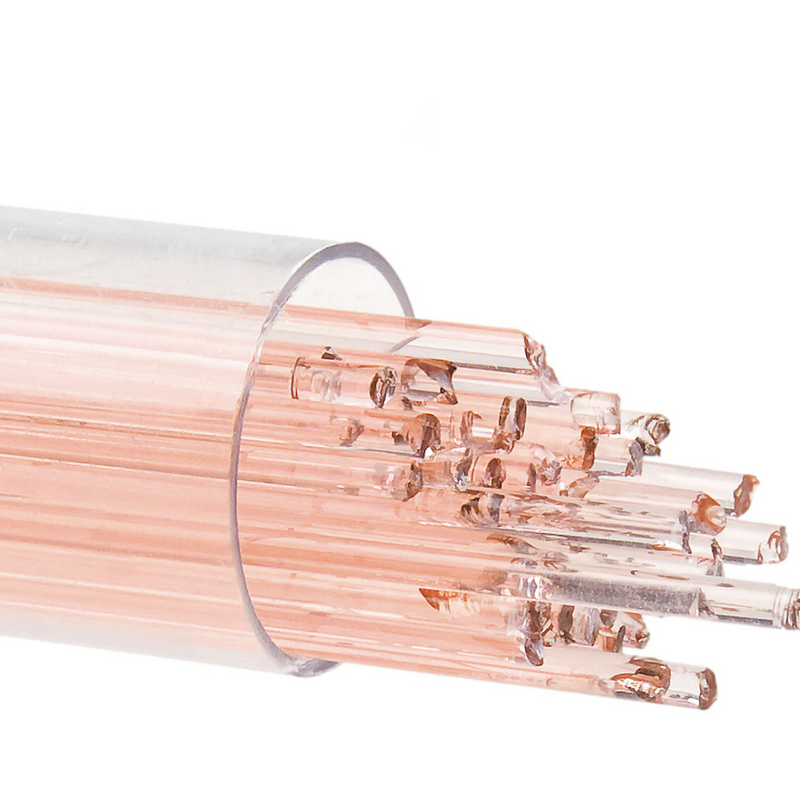 Coral Orange Transparent Bullseye Stringer 1834