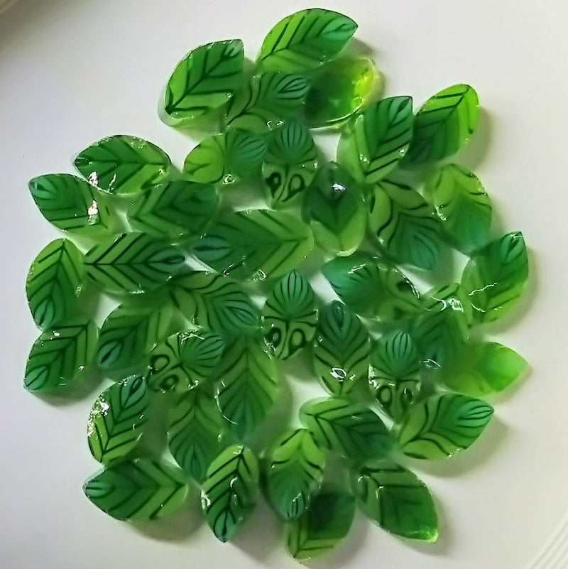 Green Leaves Millefiori Murrine COE096