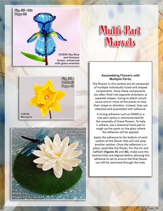 Fused Glass Flowers Book