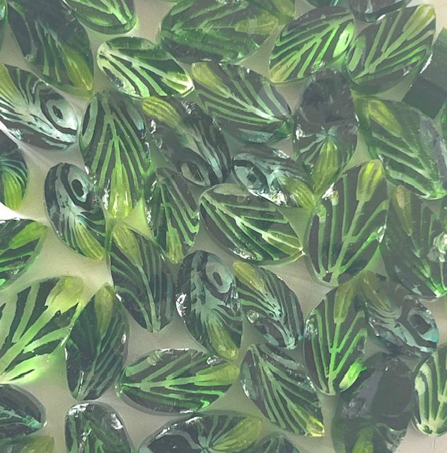 Green Leaf Millefiori Murrine Float Glass