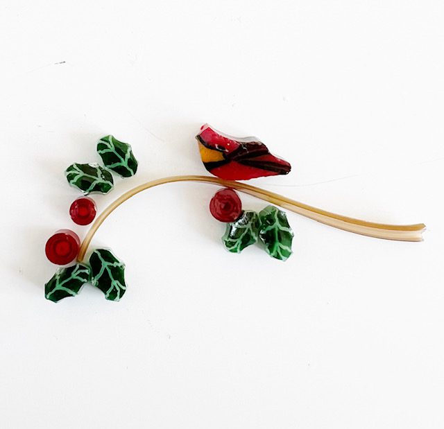 Holly leaves Millefiori Murrine COE096