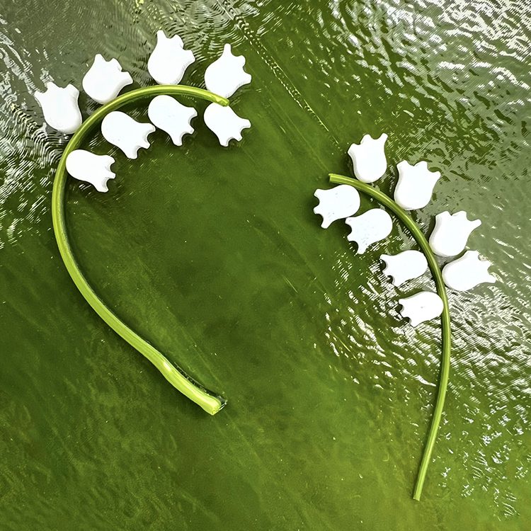 Lily of the Valley Flowers Millefiori Murrine COE090