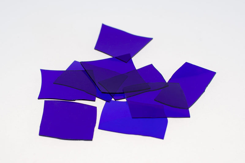 Silver Dark Blue Transparent Kugler Frit K044