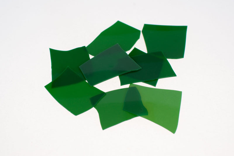 Dense Green Opaque Kugler Frit K075