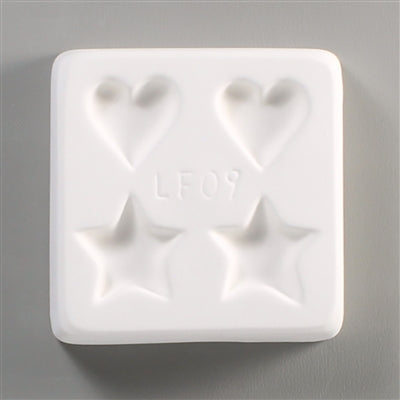 Jewelry Hearts and Stars CPI Glass Mould LF09