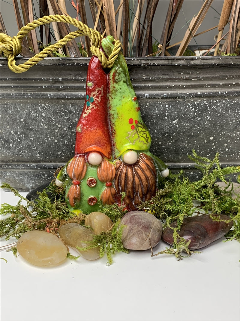 Gnome Couple Ornaments CPI Glass Mould LF231