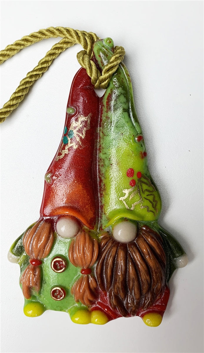 Gnome Couple Ornaments CPI Glass Mould LF231