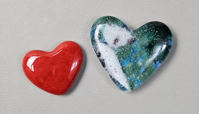 Twelve Small Hearts CPI Glass Moulds LF261