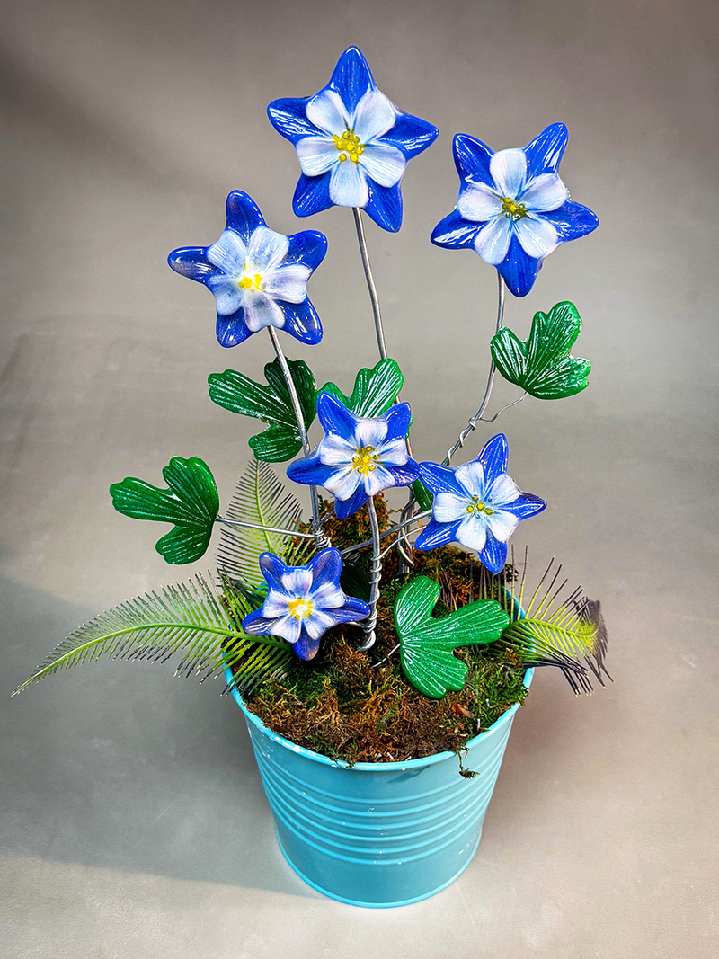 Columbine Flowers CPI Glass Mould LF265