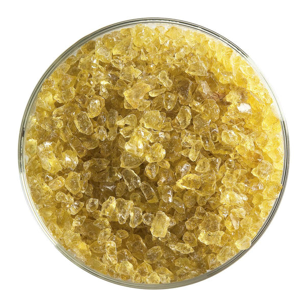 Light Amber Transparent Bullseye Coarse Frit 1437