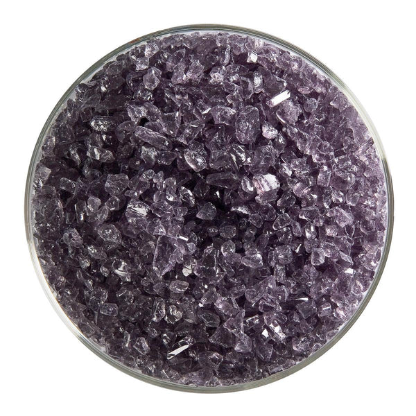 Light Silver Grey Transparent Bullseye Frit 1429