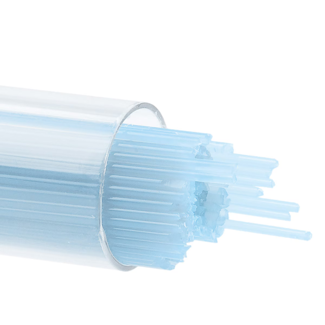 Light Cyan Opaque Bullseye Stringer 216 — chockadoo