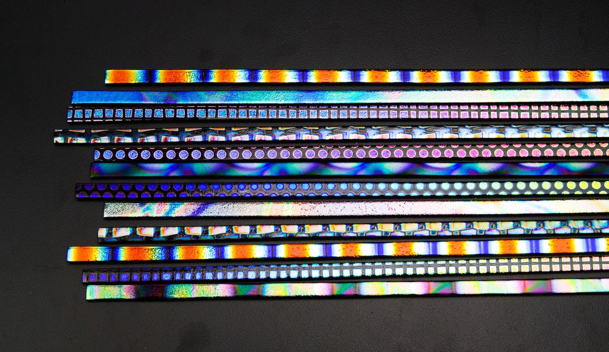 Black, Mixed Pattern Sizzle Stix MP0100 6MM