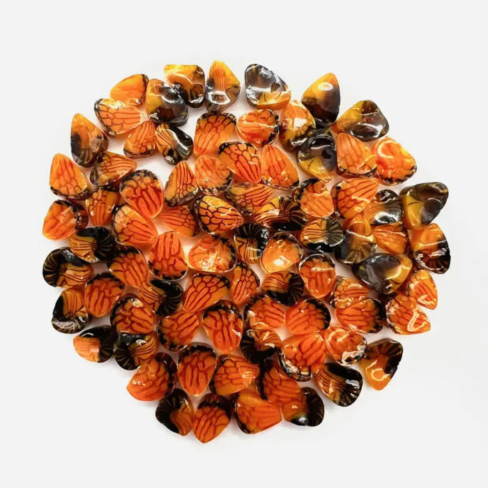 Banded Orange Butterfly Millefiori Murrine COE096