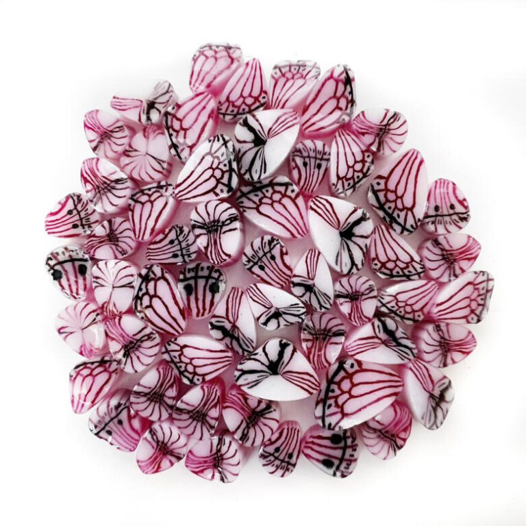 Rose Butterfly Millefiori Murrine COE090